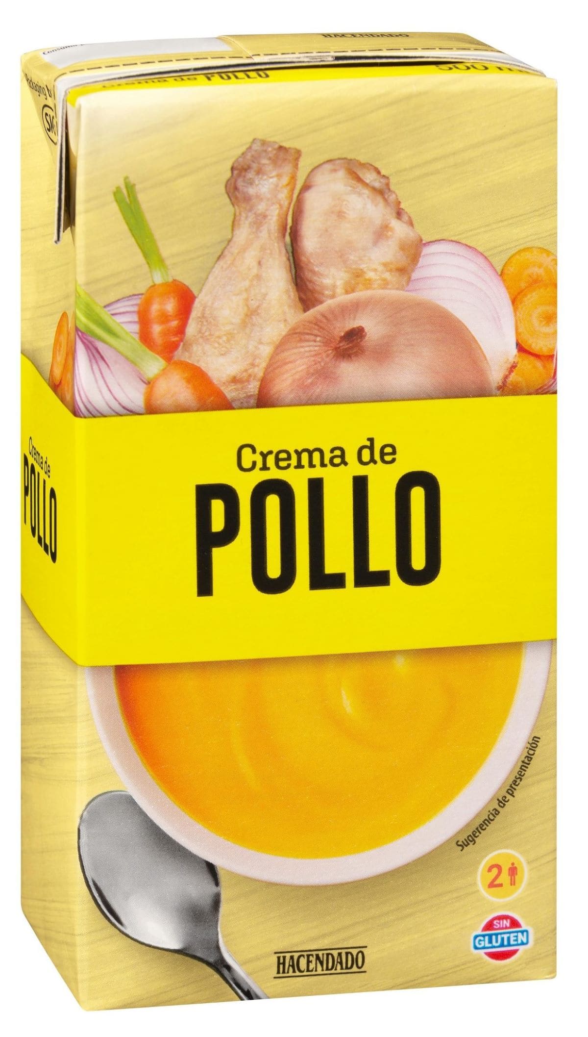 Crema de pollo con verduras