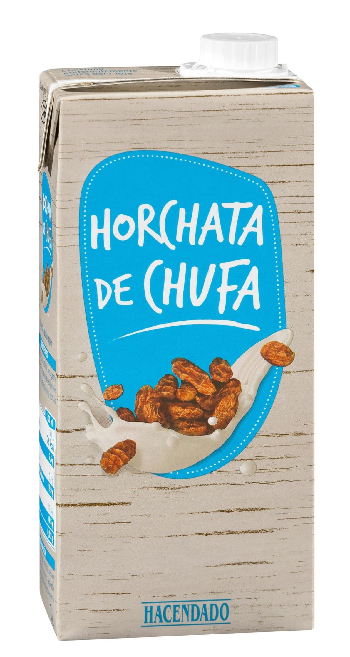 Horchata de chufa Hacendado