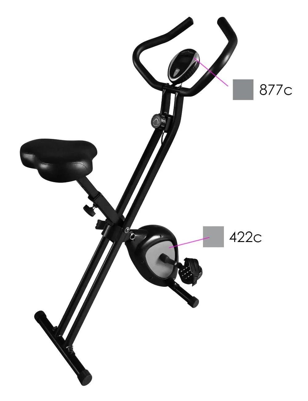 Bicicleta fitness plegable con 6 funciones