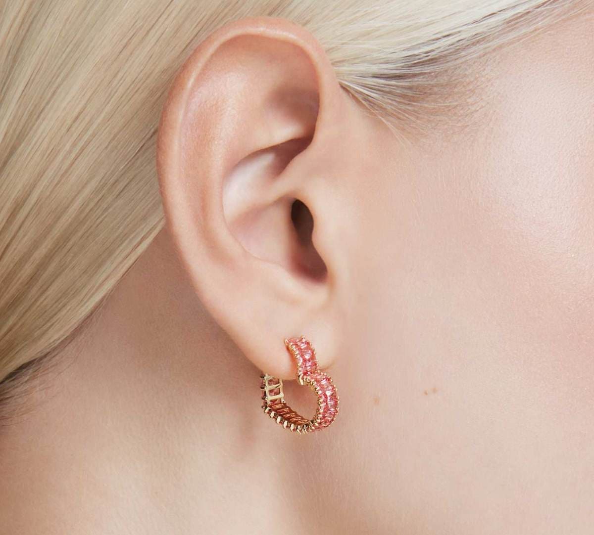 Pendientes de aro Matrix de Swarovski