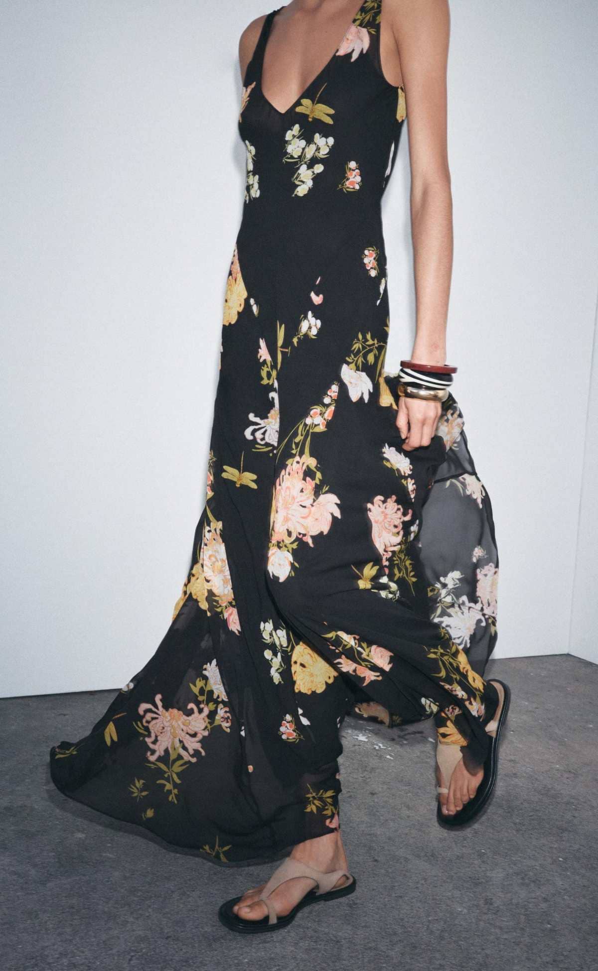 Vestido estampado zw collection de Zara