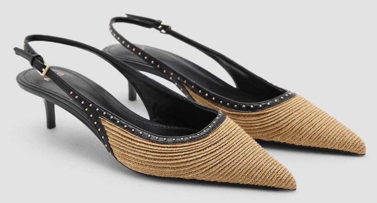 Zapato kitten fibra natural de Mango