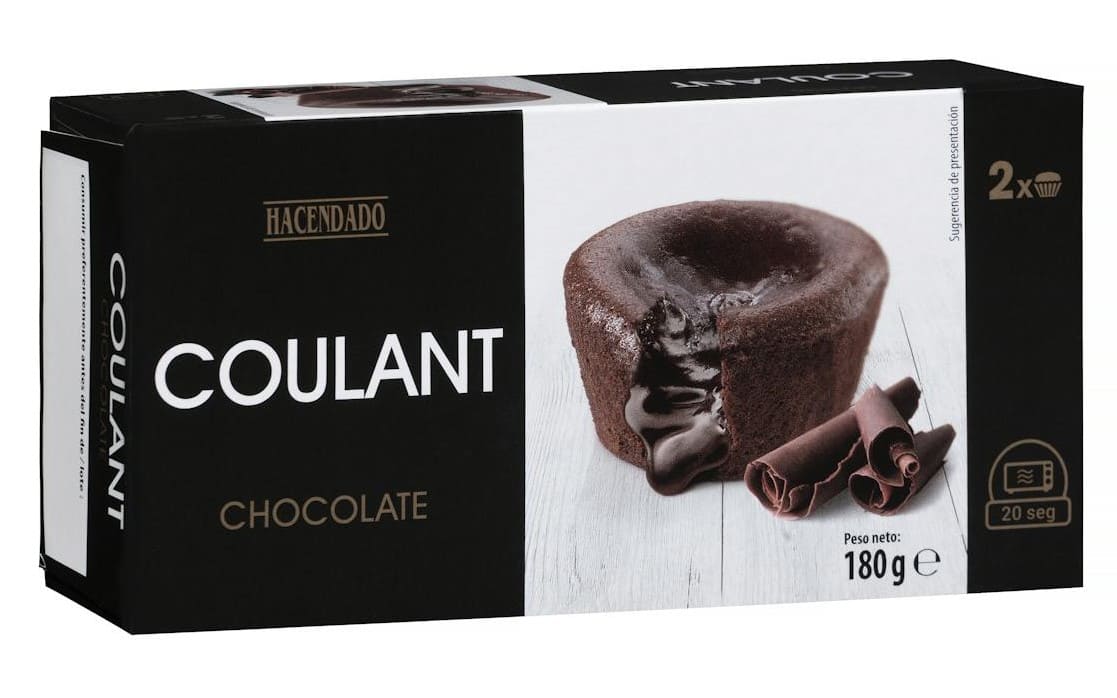Coulant de chocolate Hacendado