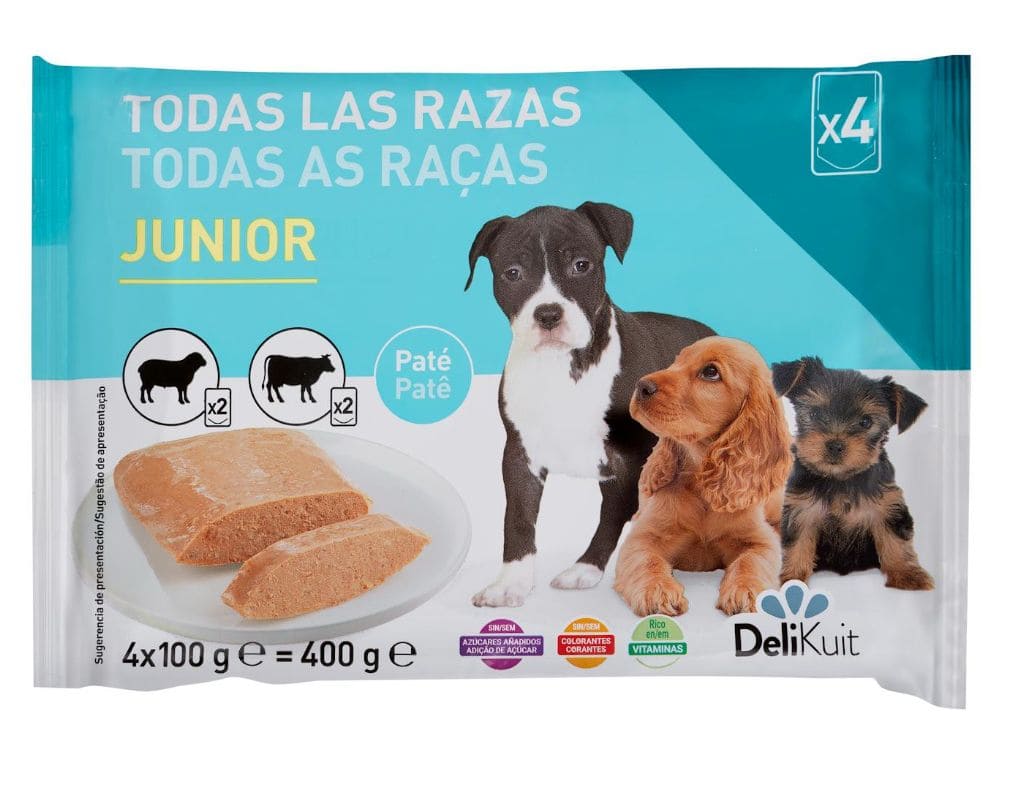Paté perro junior Delikuit