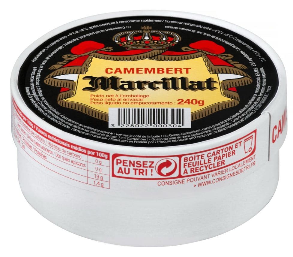 Queso camembert de vaca Marcillat