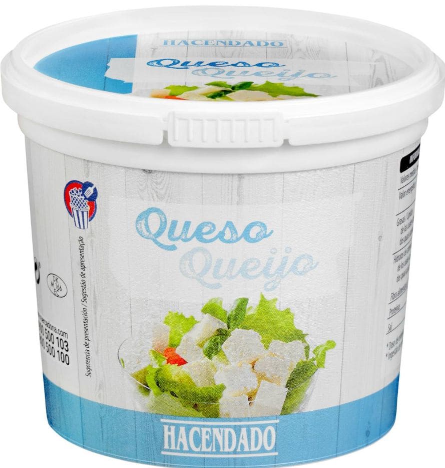 Queso fresco para ensaladas de vaca Hacendado 