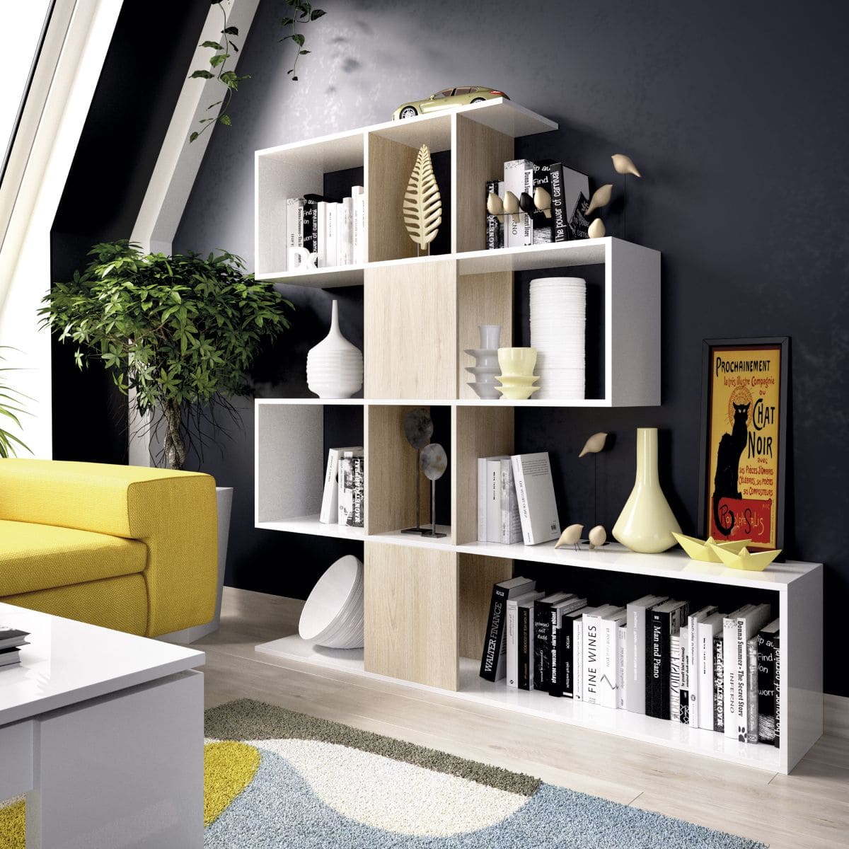 Estantería de madera en kit de melamina de Leroy Merlin