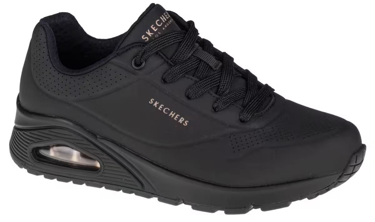 Las zapatillas para mujer Skechers Uno - Stand On Air en color negro en Decathlon