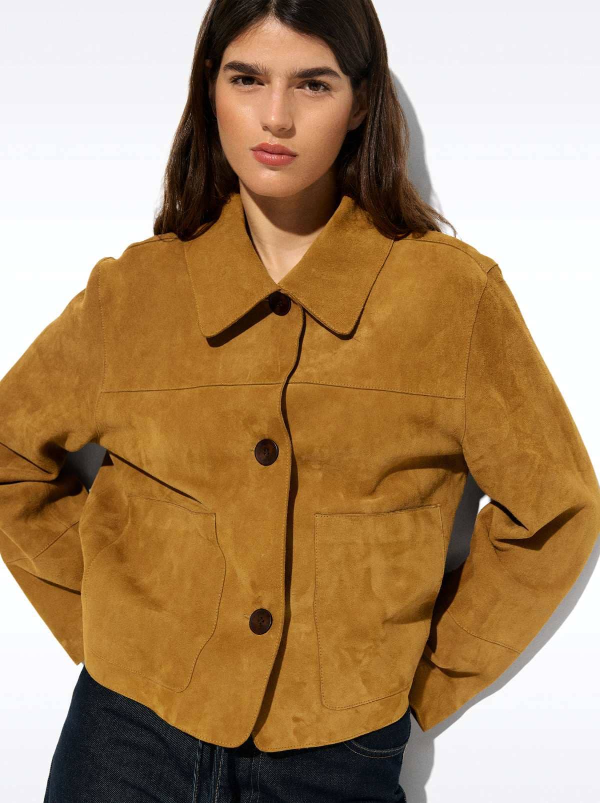 Chaqueta de piel con botones de Parfois