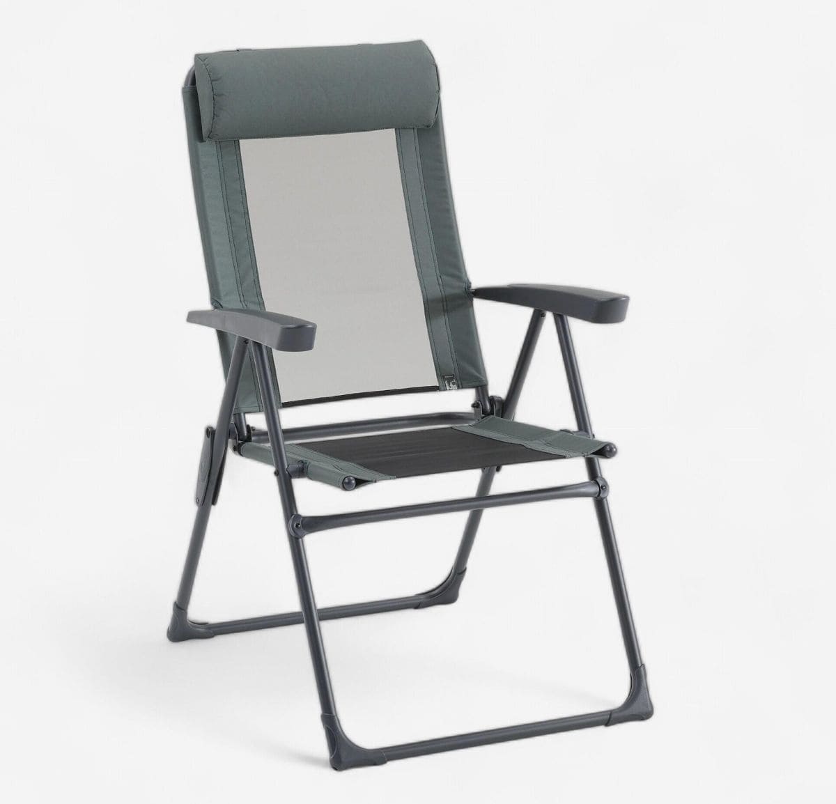 QUECHUA Silla plegable de camping de acero reclinable Quechua Comfort de Decathlon