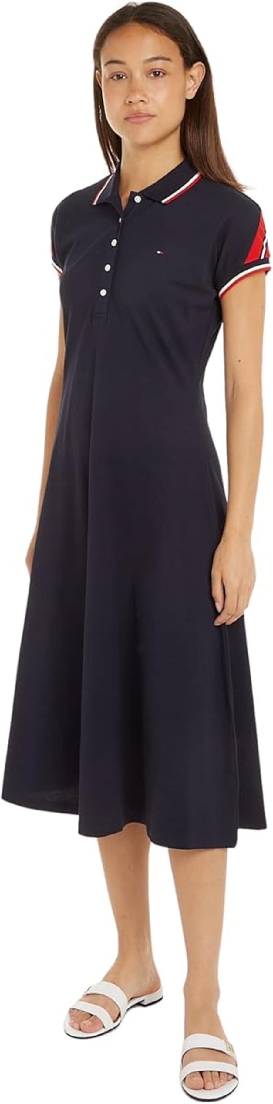 Tommy Hilfiger vestido tipo polo hasta la rodilla para mujer en Amazon