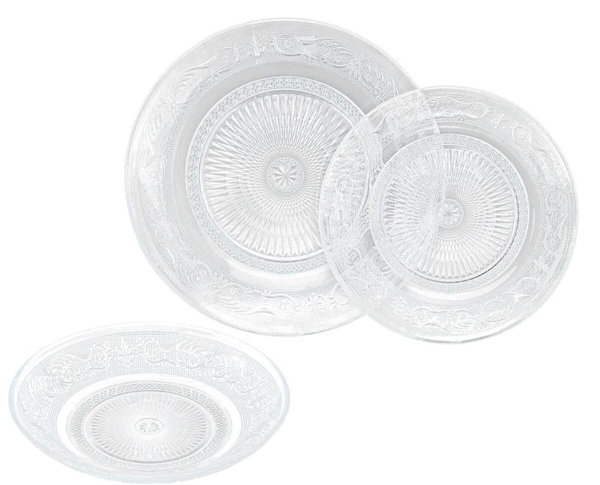 Vajilla de cristal Baroc de 18 piezas