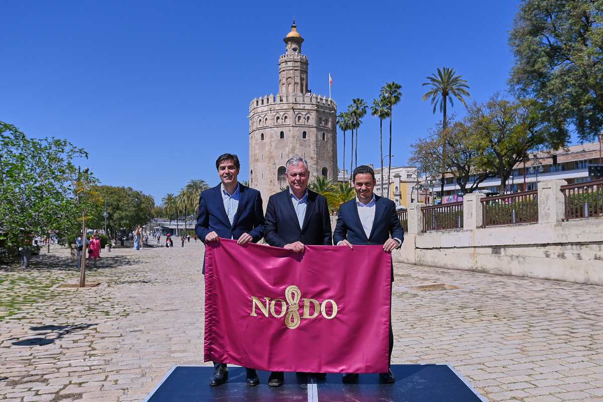 José Luis Sanz, Ángel Haro y José María del Nido Carrasco en la previa de El Gran Derbi | Salvador López Medina para El MIRA