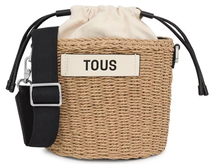 Bolso de rafia estilo Saca Scoubidou