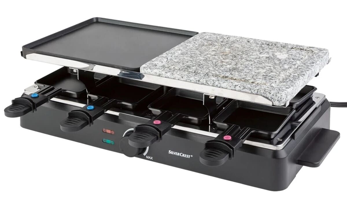 Parrilla raclette con piedra caliente de 1400 W (2)