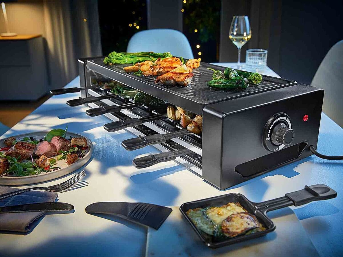 Raclette grill de 1500 W Silver Crest Kitchen Tools