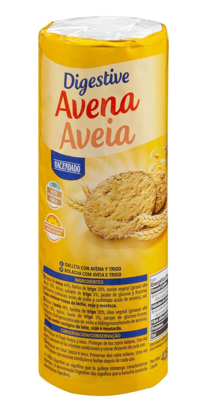 Galletas Digestive avena Hacendado