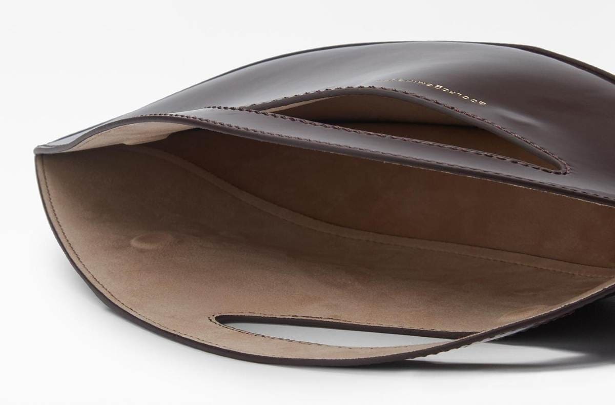 Adolfo Dominguez Bolso de mano de mujer de Piel y brillo