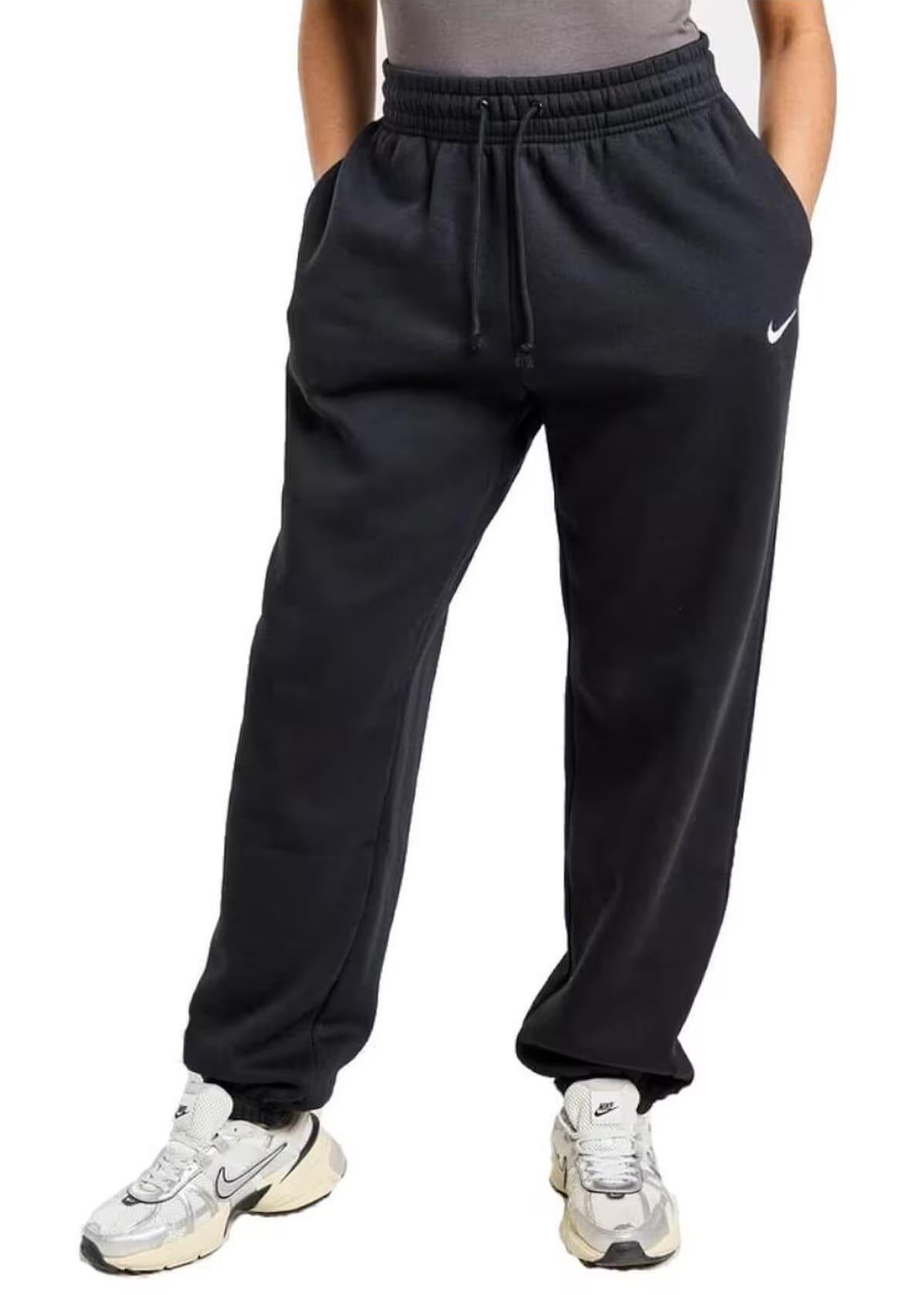 El pantalón para mujer Nike Sportswear Phoenix Fleece negro en Decathlon