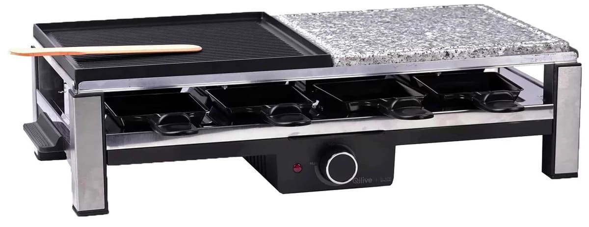 El grill raclette QILIVE con 2000W y termostato de Alcampo