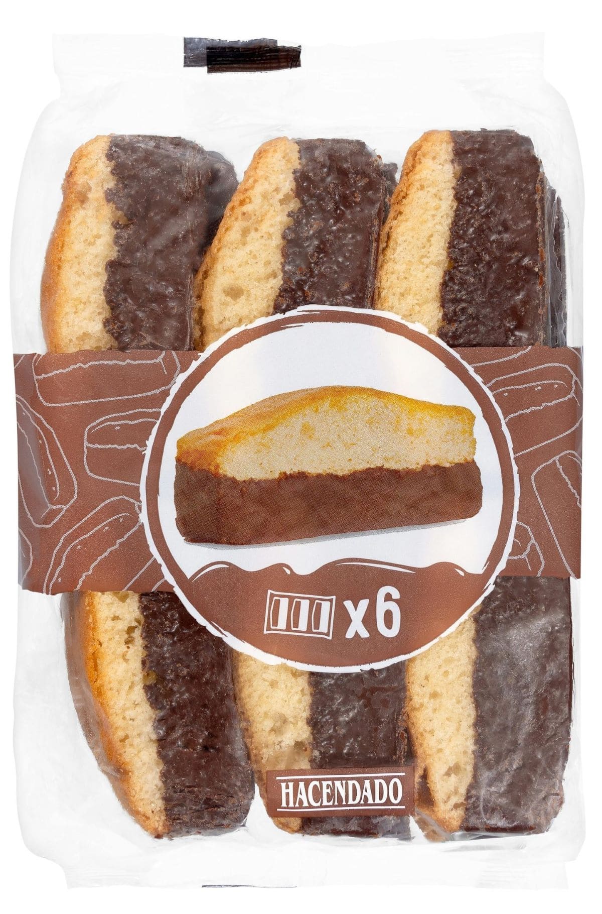 Bocadillos bañados al cacao