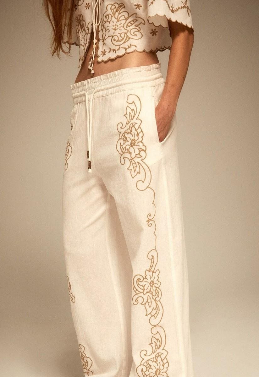 Sfera Pantalón bordado lateral