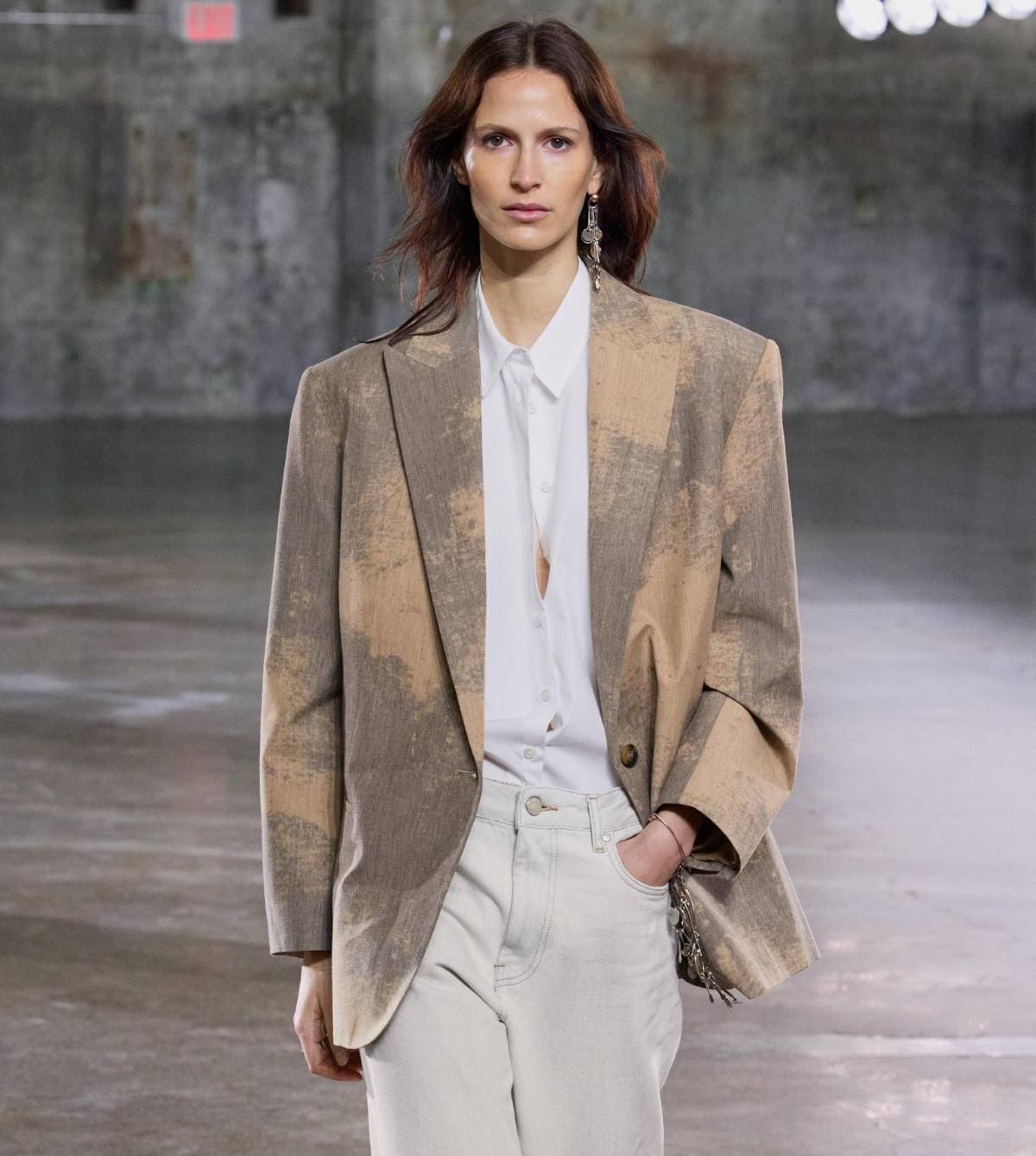 Blazer minimal estampada zw collection de Zara