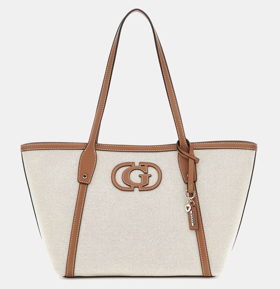 Guess Bolso tote de canvas y piel vegana