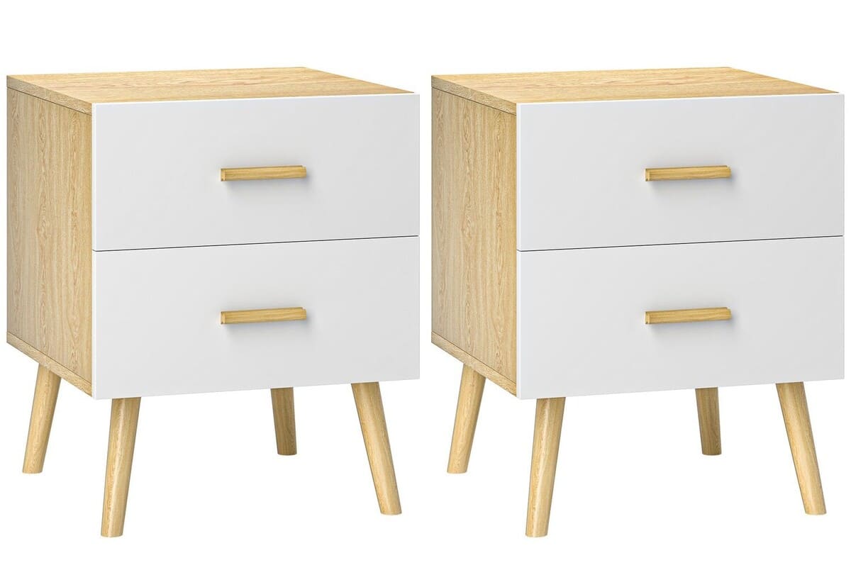 Mesitas de noche de melamina Homcom