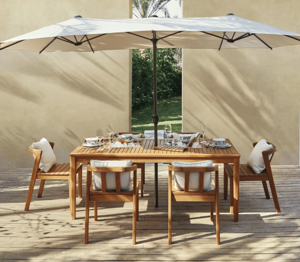 Silla de Jardín de Madera Eucalipto con Cojín Tokyo