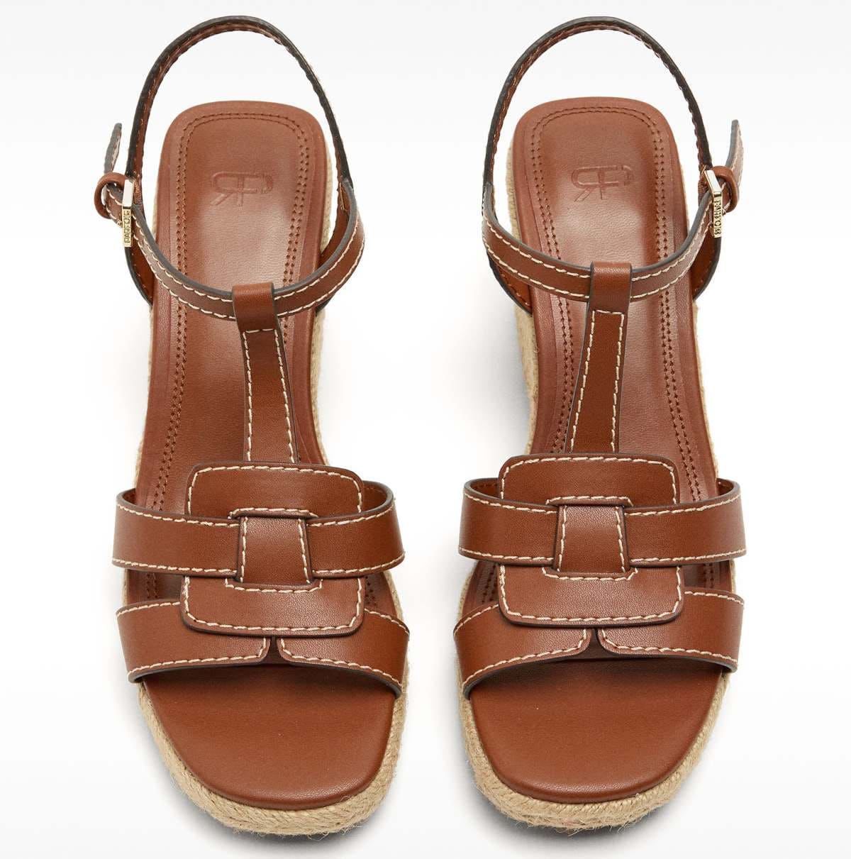 Sandalias de cuña cruzadas de H&M