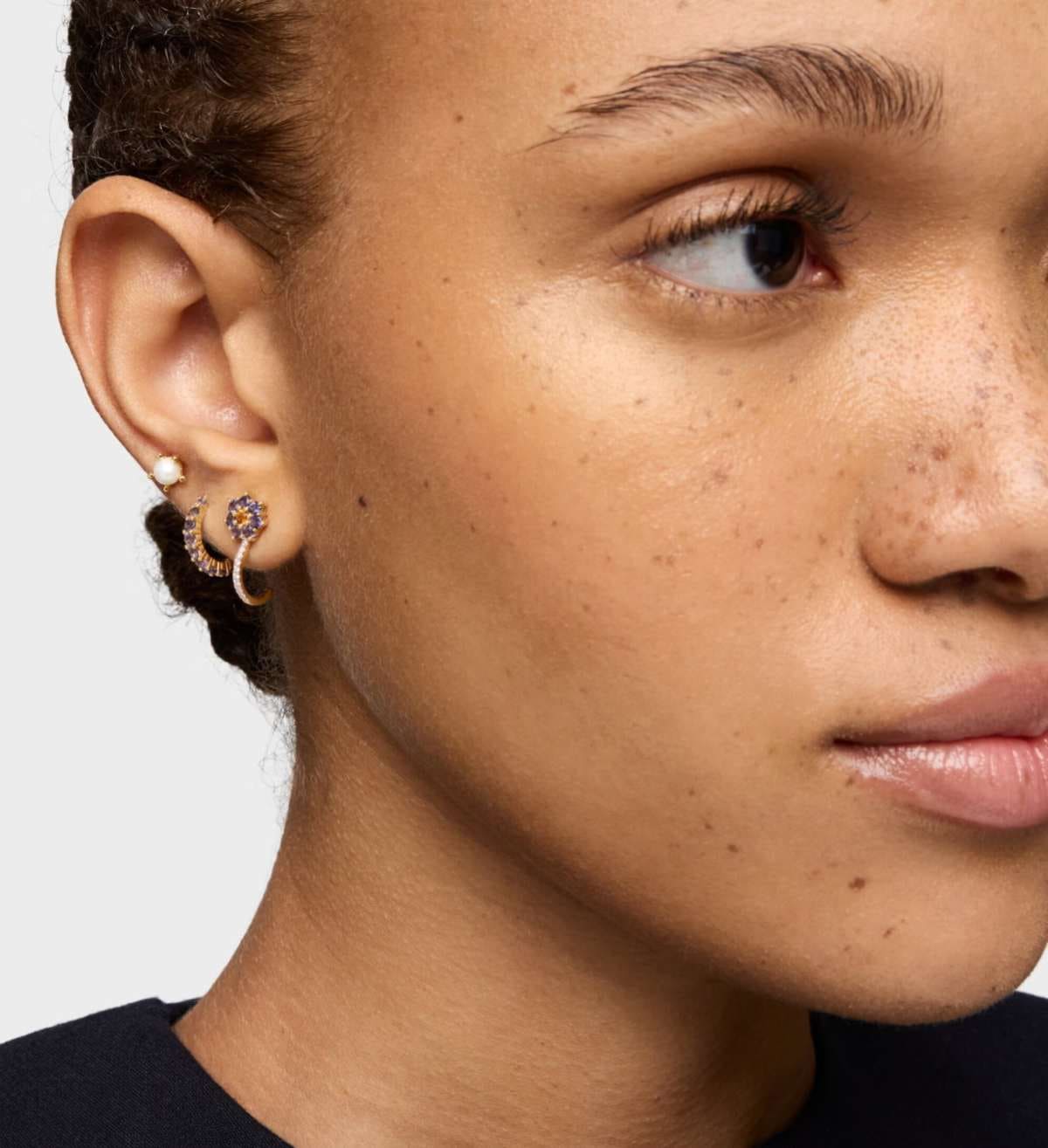 Pendientes de oro, gemas y diamantes Daisy de TOUS