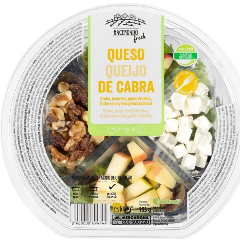 Ensalada queso de cabra