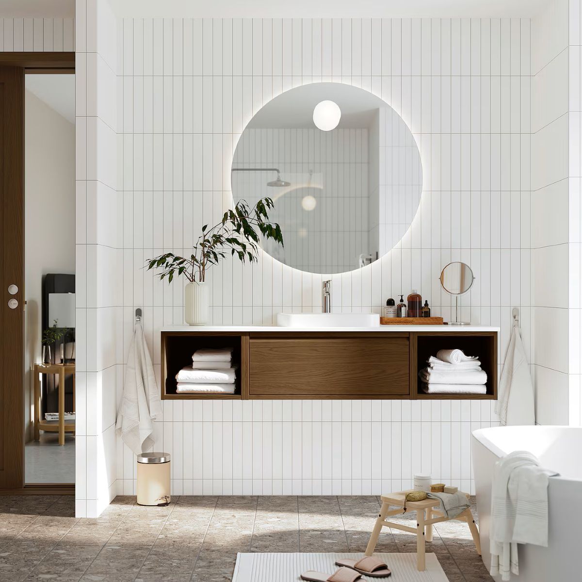 Mueble de lavabo de la serie ÄNGSJÖN-BACKSJÖN de Ikea