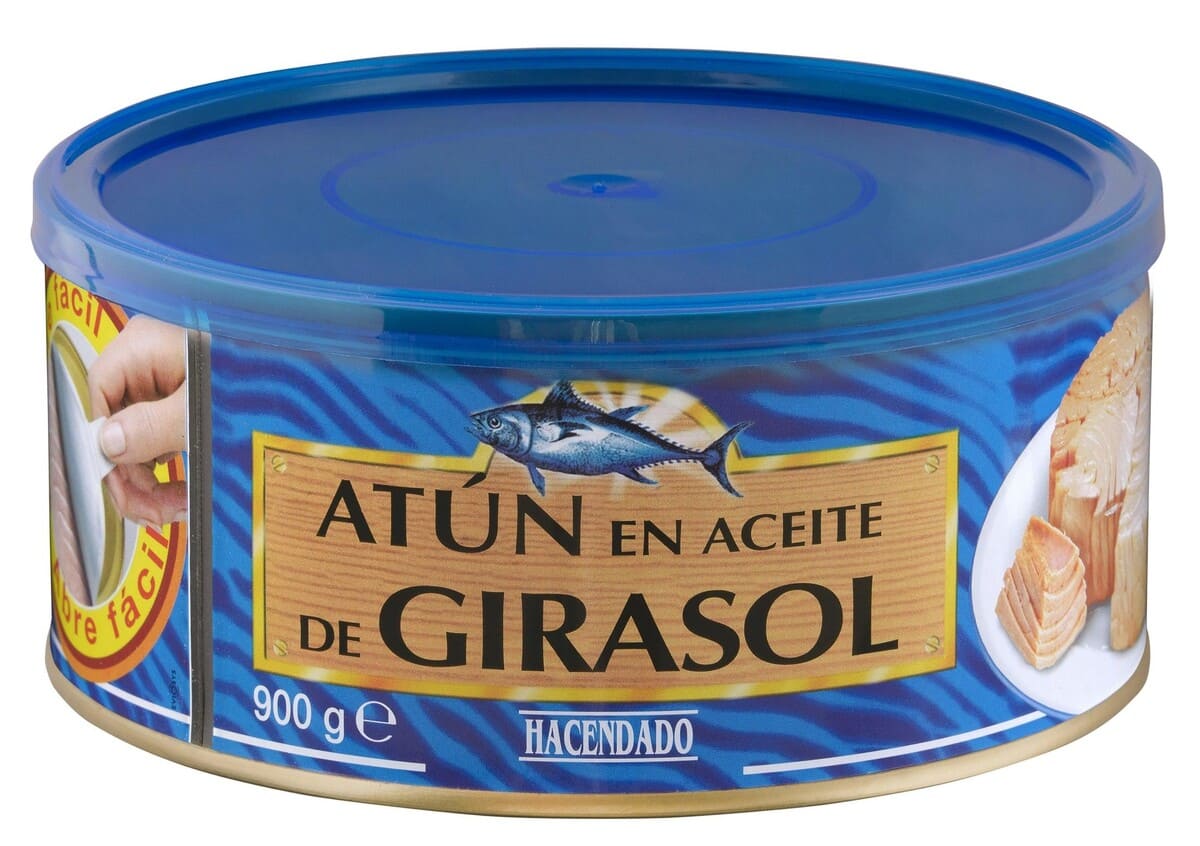 Atún en aceite de girasol Hacendado