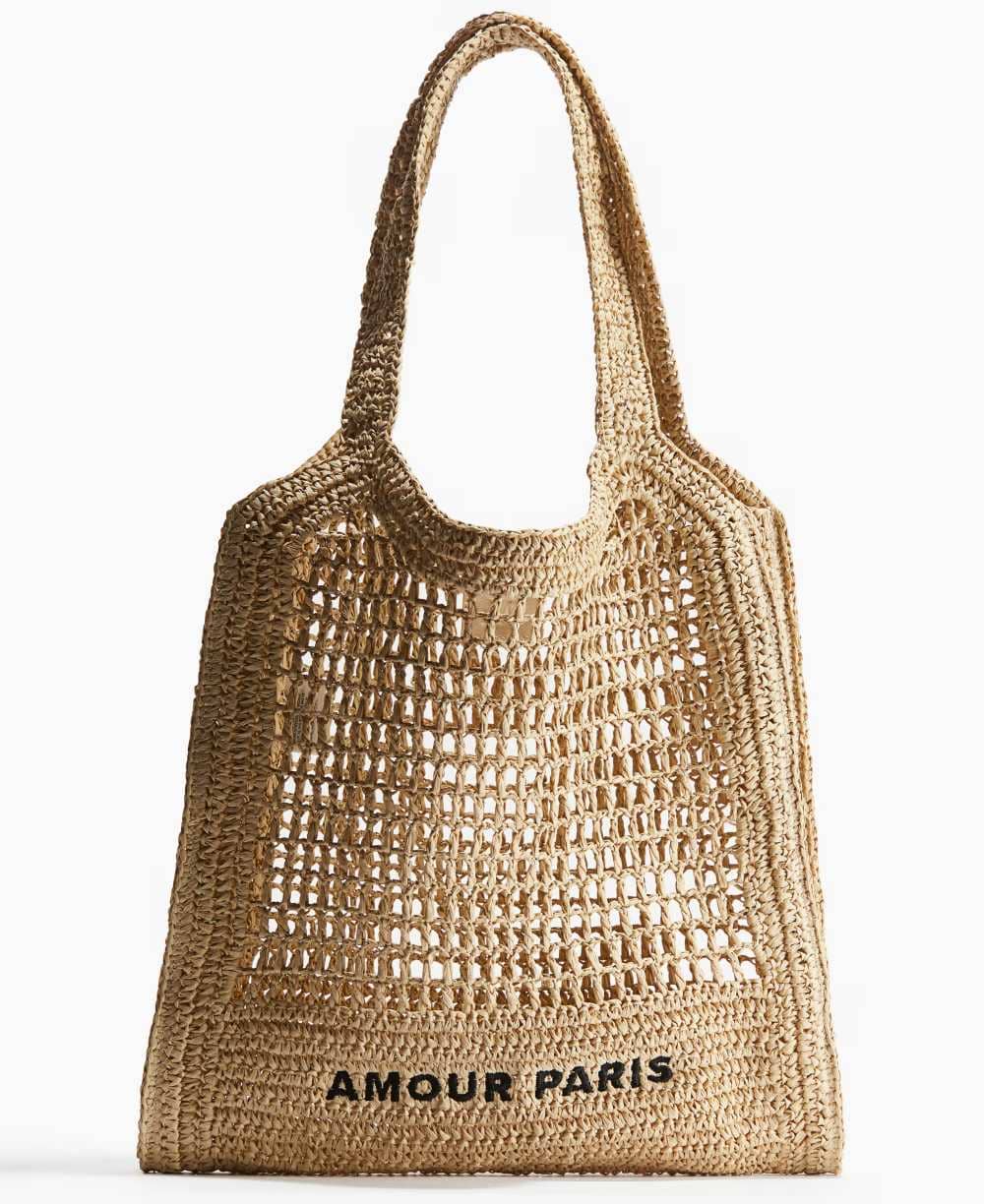 Bolsa tote de paja de H&M