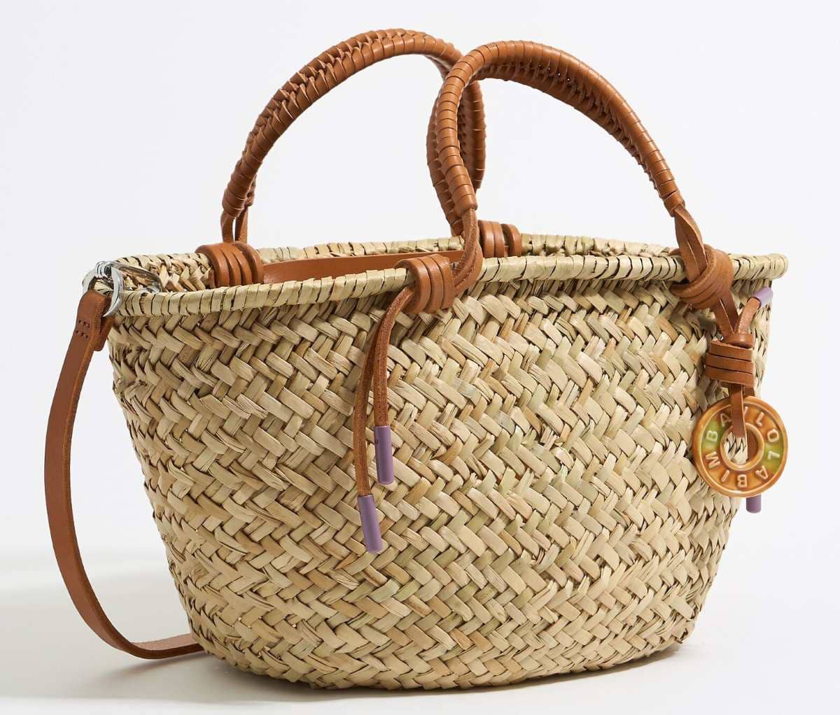 Bolso capazo mediano natural de Bimba y Lola