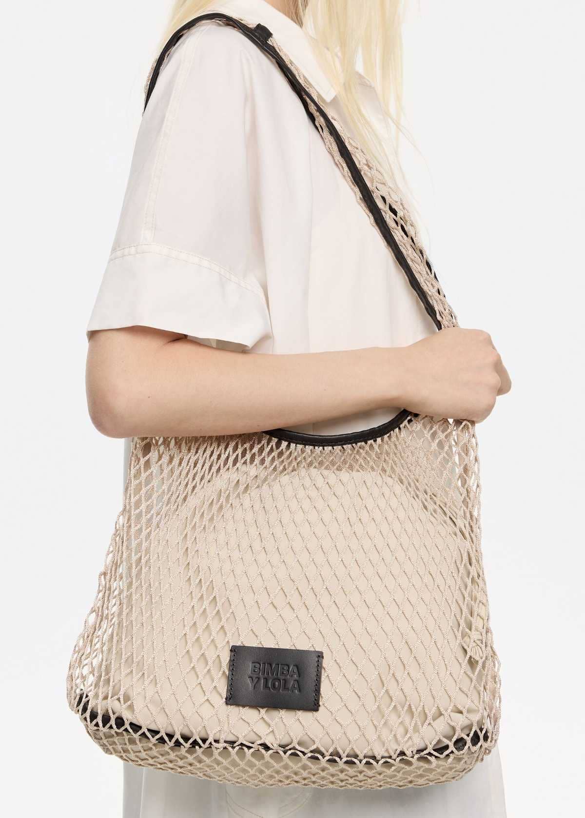 Bolso Paper red blanco piedra de Bimba y Lola