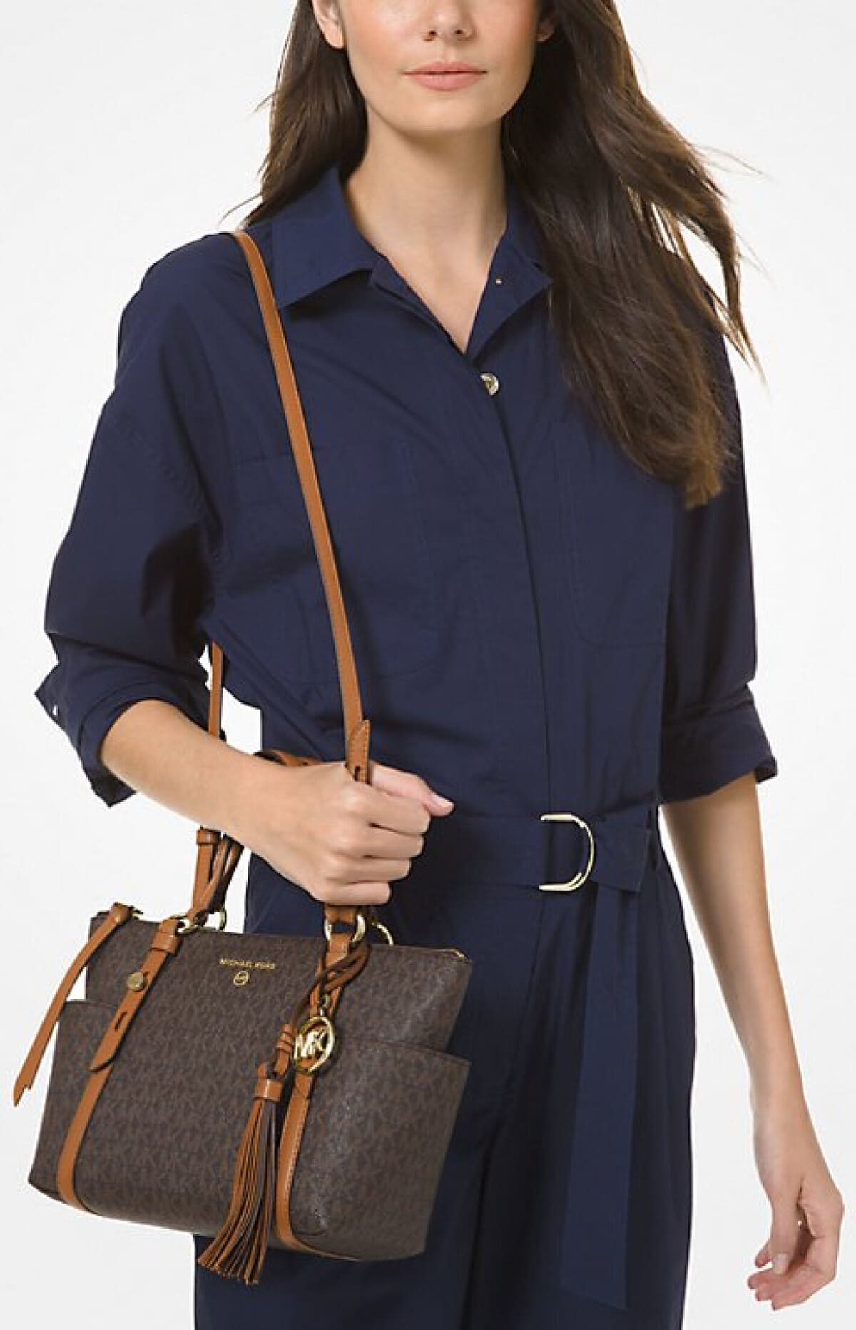 El bolso tote Sullivan pequeño con cremallera superior y logotipo de Michael Kors