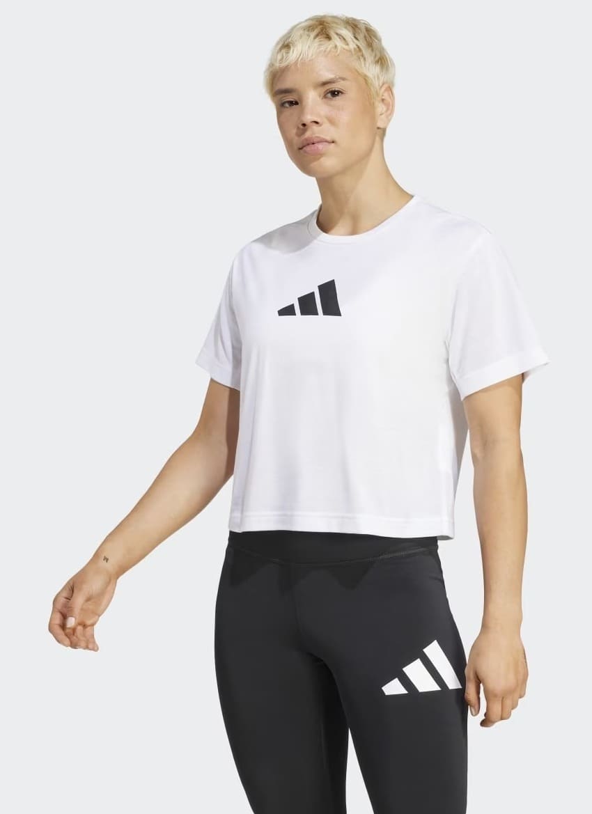 La camiseta de mujer Train Essentials Big Logo Performance Training de Adidas en El Corte Inglés