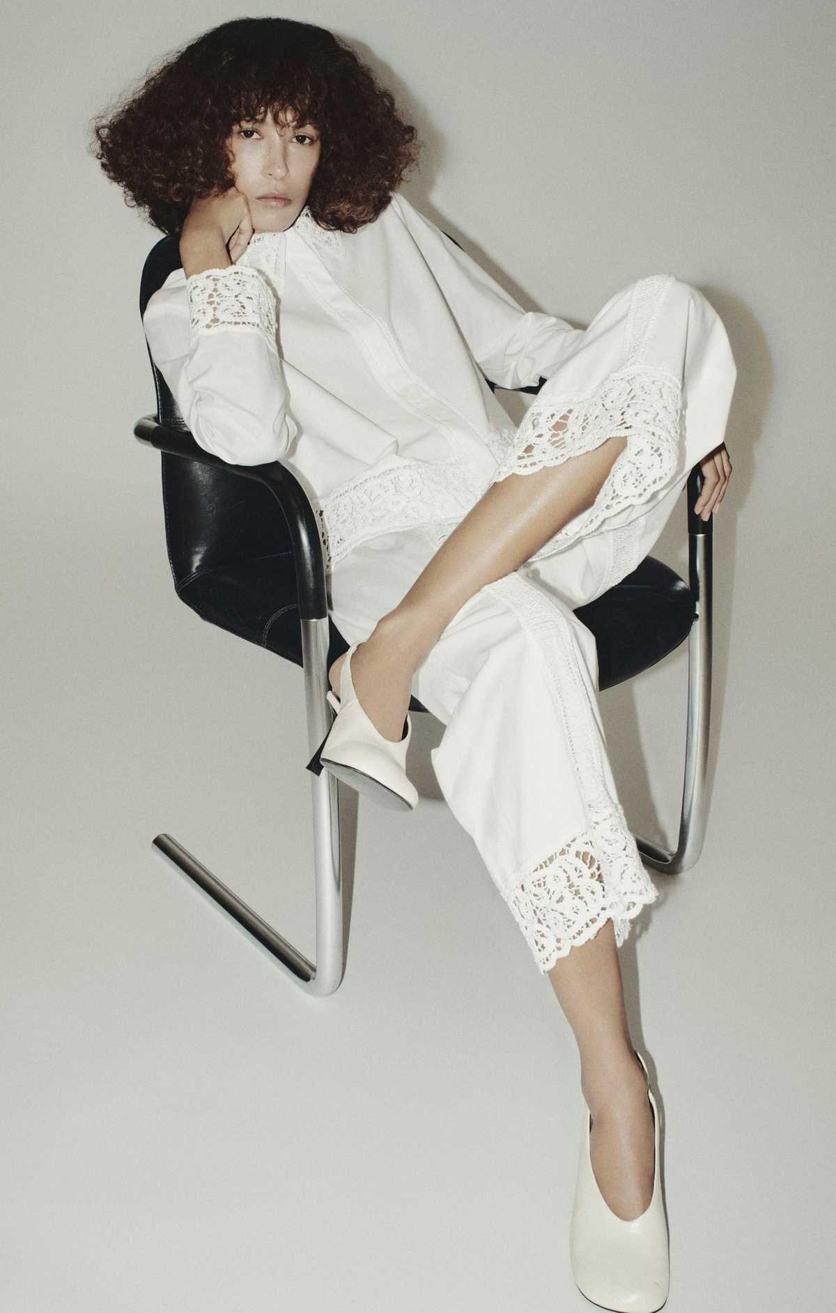 Pantalón crochet zw collection de Zara