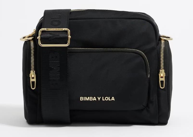 Bandolera de nylon con multibolsillos