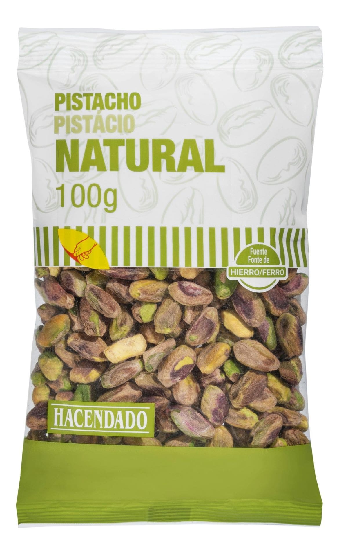 Pistacho natural y pelado Hacendado