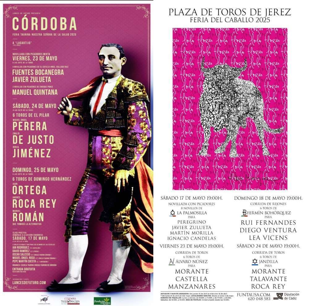 Carteles de Córdoba y Jerez