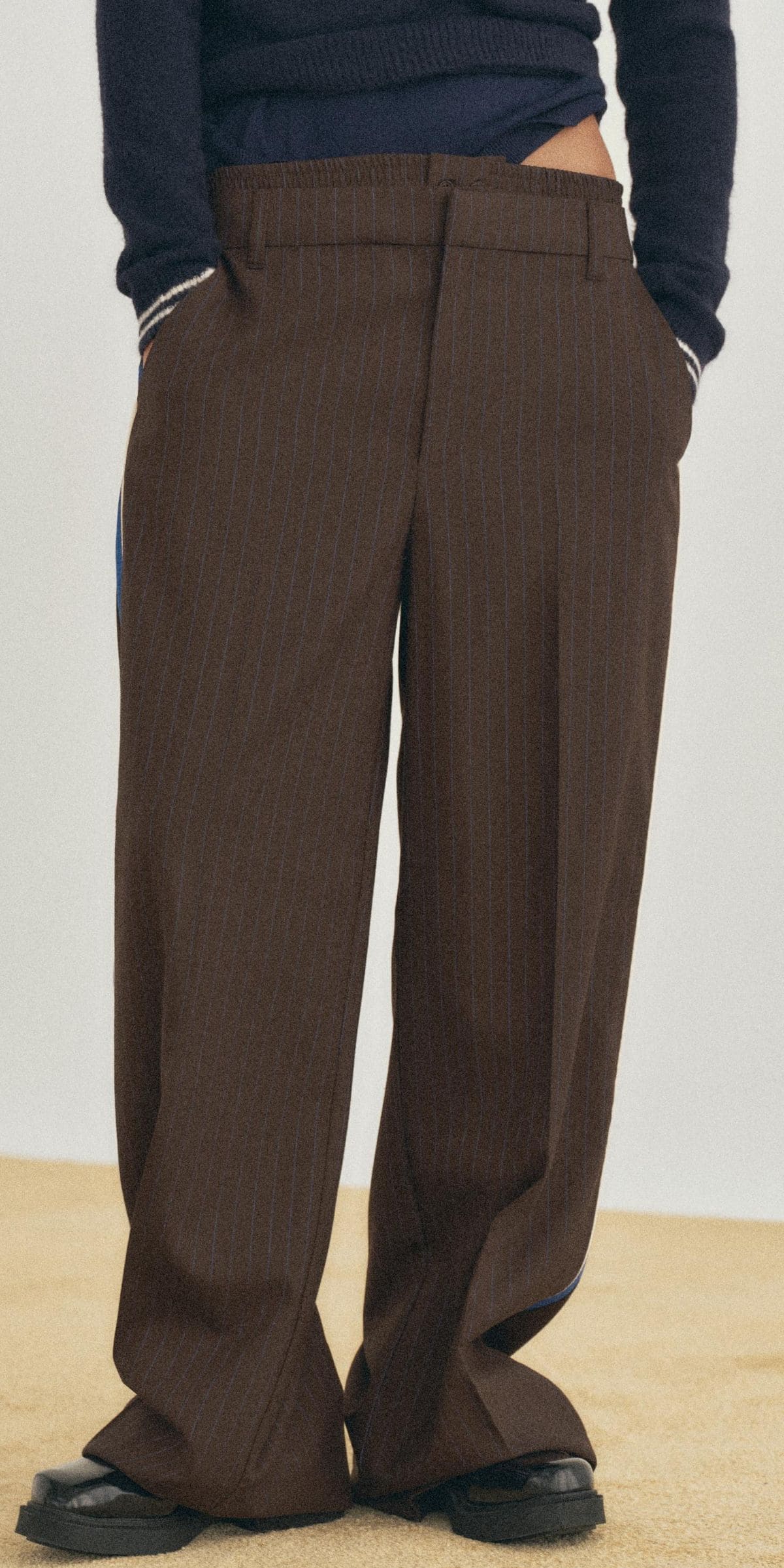 Pantalones boxer raya diplomática de Zara