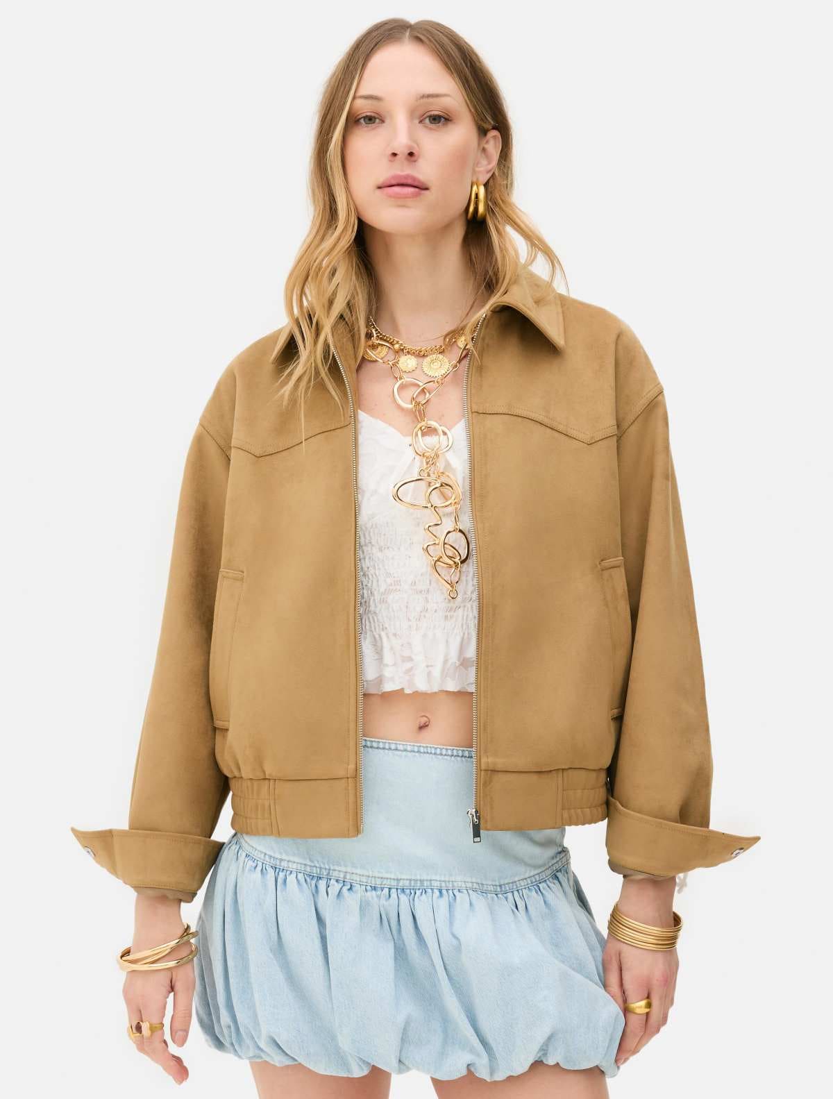 Bómber de antelina de Rita Ora de Primark