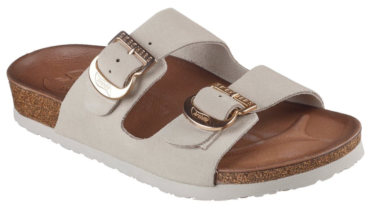 Las sandalias Arch Fit Granola - Boho Chic en color blanco roto de Skechers