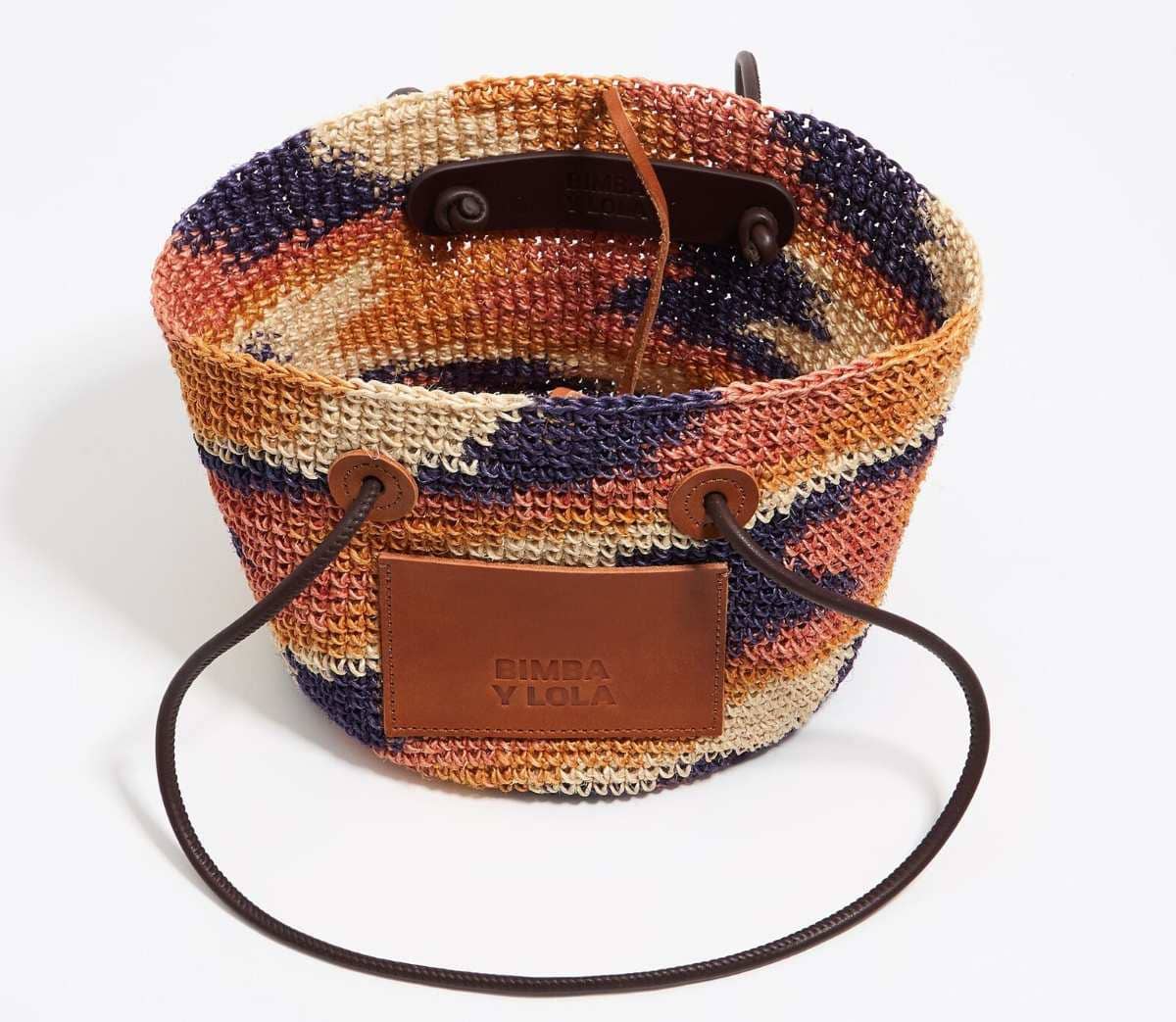 Bolso capazo mediano púrpura de Bimba y Lola