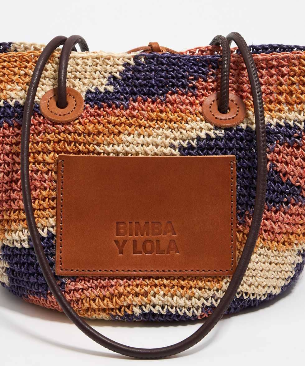 Bolso capazo mediano púrpura de Bimba y Lola