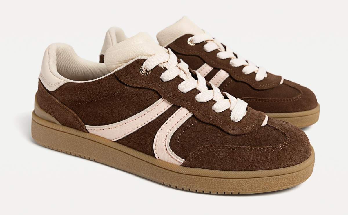 Zapatillas casual piel de Stradivarius